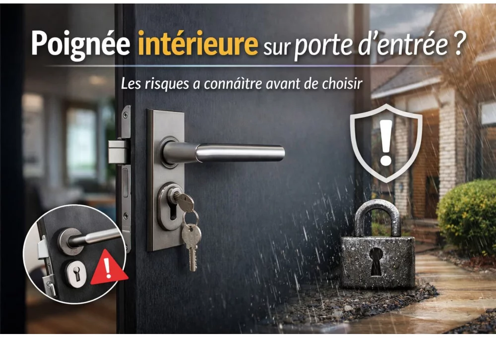 Poignée de porte intérieure sur porte d’entrée : possible, mais pas toujours conseillé